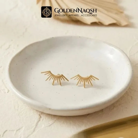 Radiant Sunburst Anti-Tarnish Stud Earring