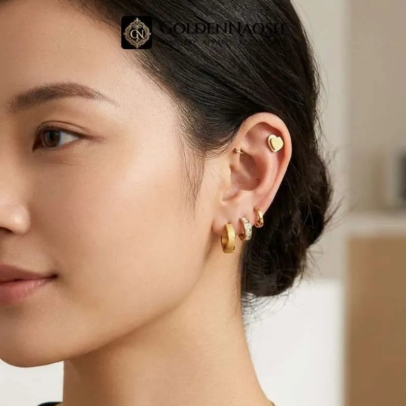 3-in-1 Gold Everyday Earring Set