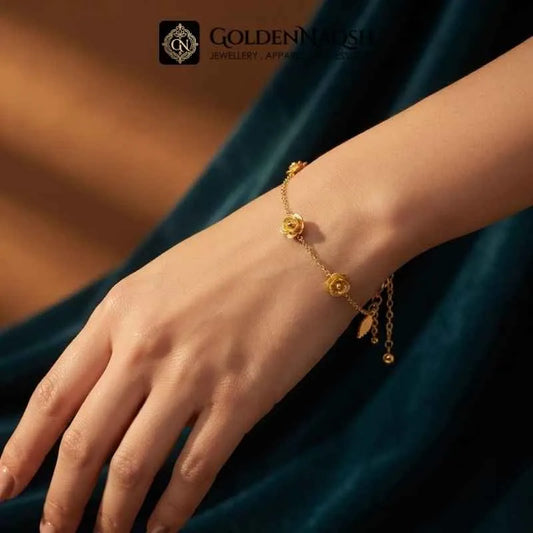 Golden Rose Trio Bracelet
