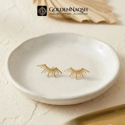 Radiant Sunburst Anti-Tarnish Stud Earring