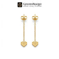 Capture Modern Romance and Delicate Movement with Ribbed Heart Dangles