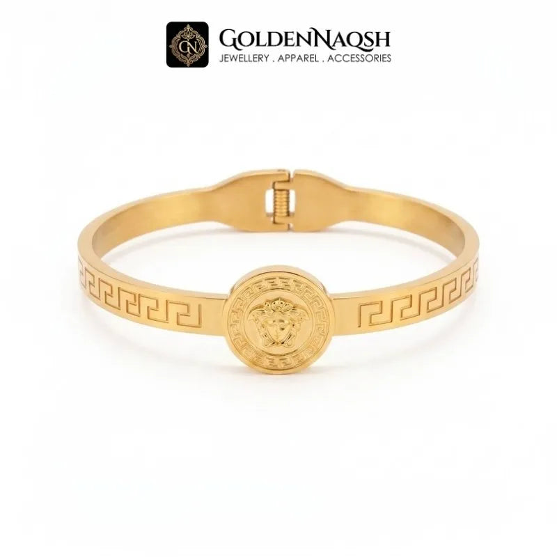 Golden Medallion Bangle