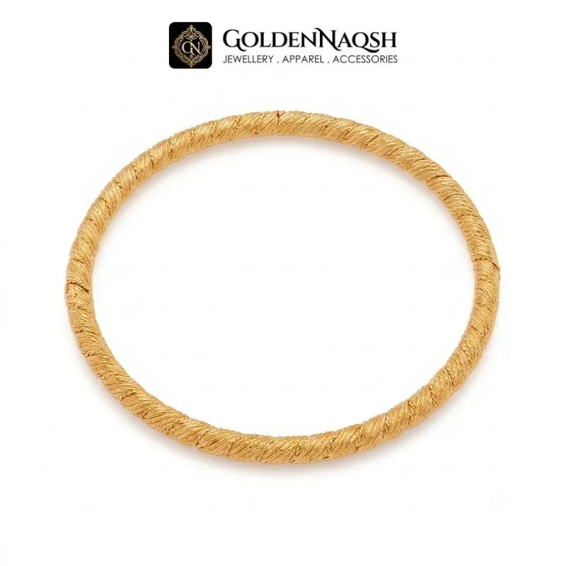 Golden Twisted Rope Bangle